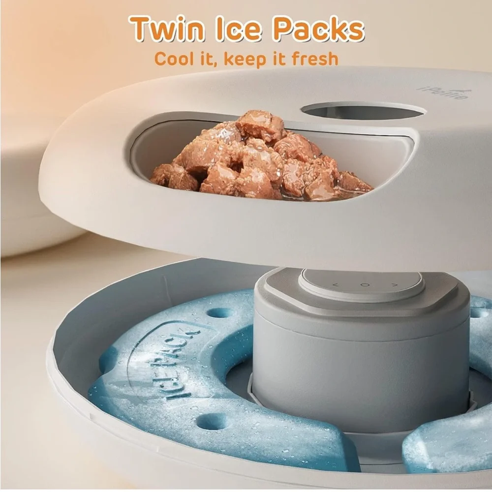 iPettie Donuts Frost WiFi 6 Meal Automatic Cat Food Dispenser